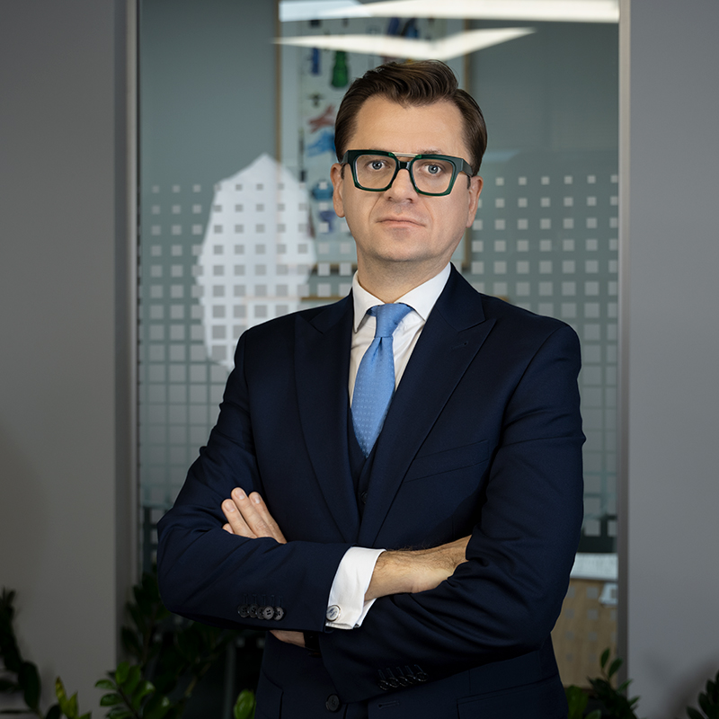 Advocate Paweł Wroński in his office